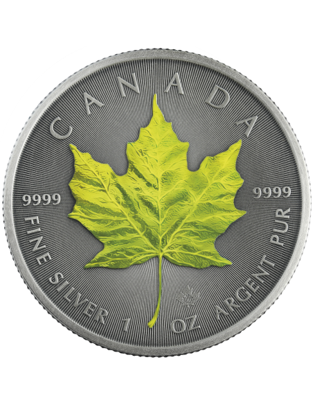 PRIMAVERA - FOUR SEASONS 1 Oz Silver coin 5$ Canada Maple Leaf 2020 - Coins & More - Canada