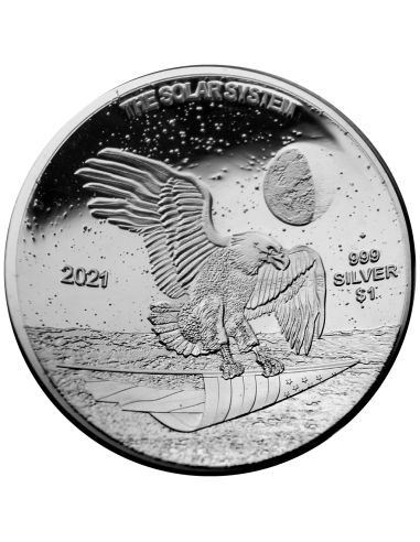 LA TERRE - THE SOLAR SYSTEM 1$ USA 2021 1 oz Domed silver coin - Coins & More - Usa