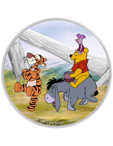 WINNIE L'OURSON & SES AMIS Disney 1 Oz Silver Coin 2$ Niue 2020 - Coins & More - Niue