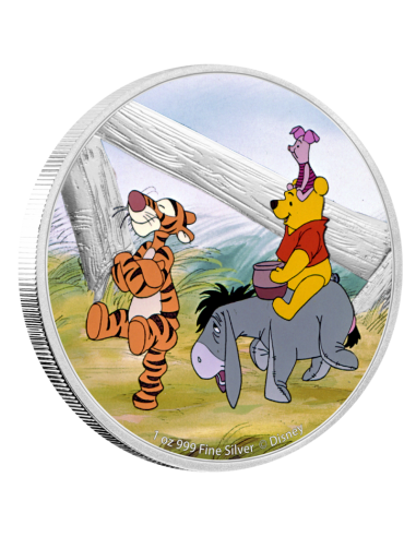 WINNIE L'OURSON & SES AMIS Disney 1 Oz Silver Coin 2$ Niue 2020 - Coins & More - Niue