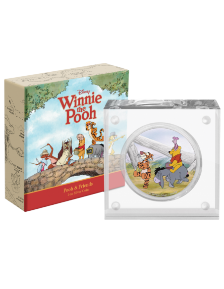 WINNIE L'OURSON & SES AMIS Disney 1 Oz Silver Coin 2$ Niue 2020 - Coins & More - Niue
