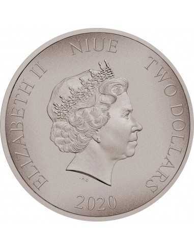 PTERODACTYL Dinosaure 1 Oz Silver Coin 2$ Niue 2020 - Coins & More - Niue