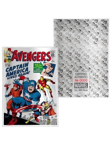 AVENGERS 4 Comic Book Marvel 2019 1oz Pure Silver Movie Foil - Coins & More - Argent