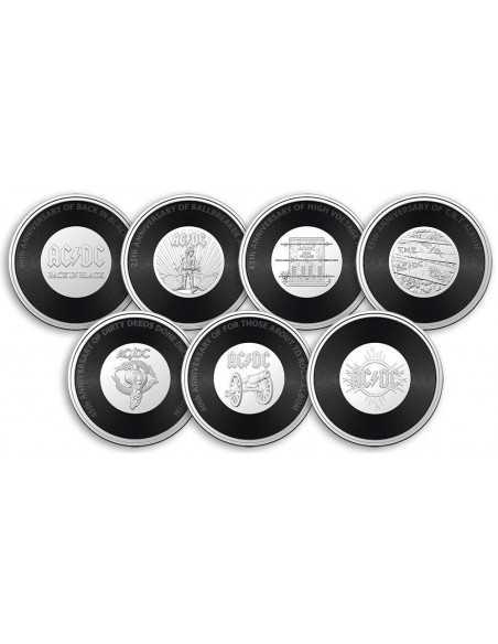 AC/DC Set 7 Coins 20 Cents Australia 2021 - Coins & More - Australia