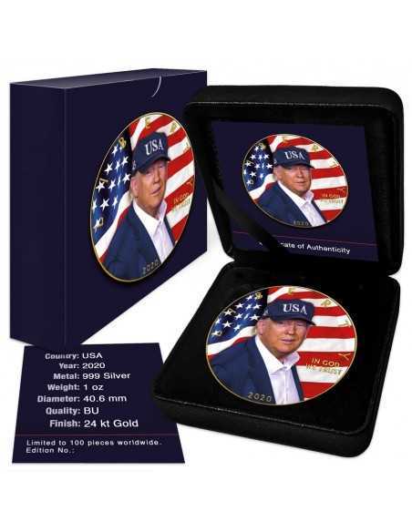 DONALD TRUMP - Make Liberals Cry Again Silver Eagle 1 Oz Silver Coin 1$ USA 2020