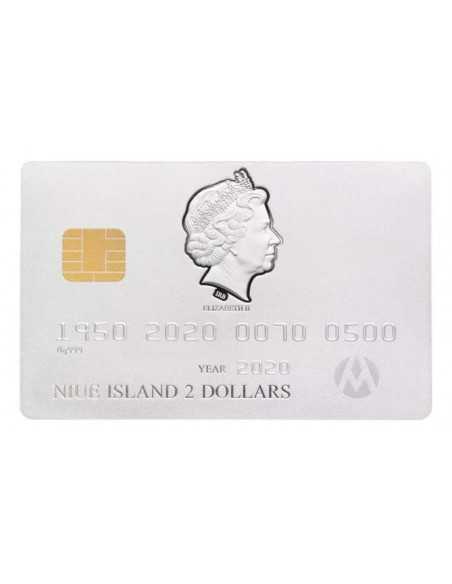 CARTE BANCAIRE 70ième Anniversaire Pièce en Argent 2$ Niue 2020 - Coins & More - Niue
