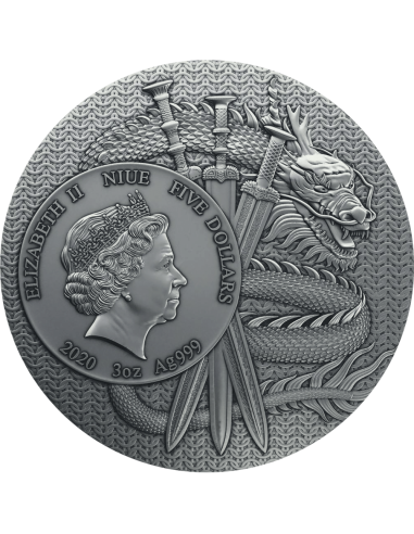 ZHANG FEI Warriors of Ancient China 3 Oz Silver Coin 5$ Niue 2020 - Coins & More - Niue
