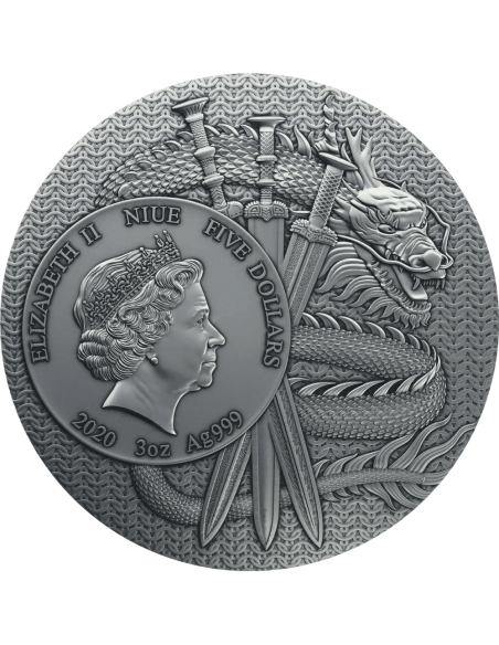 ZHANG FEI Warriors of Ancient China 3 Oz Silver Coin 5$ Niue 2020 - Coins & More - Niue