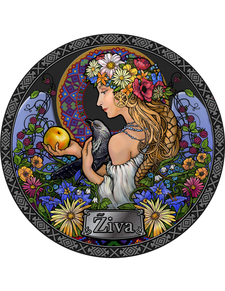 ZIVA Goddess Of Health - 50g Silver Coin 5 Cedis Republic of Ghana 2021 - Coins & More - Africa