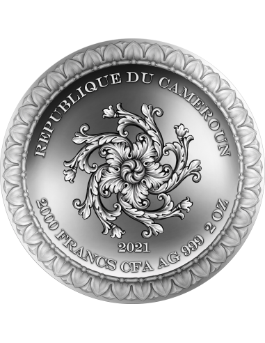FORTUNA Celestial Beauty 2 Oz Silver Coin 2000 Francs Cameroon 2020