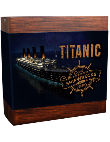 TITANIC - Grand Shipwrecks in a History 2 Oz Silver Coin 5$ Niue 2020