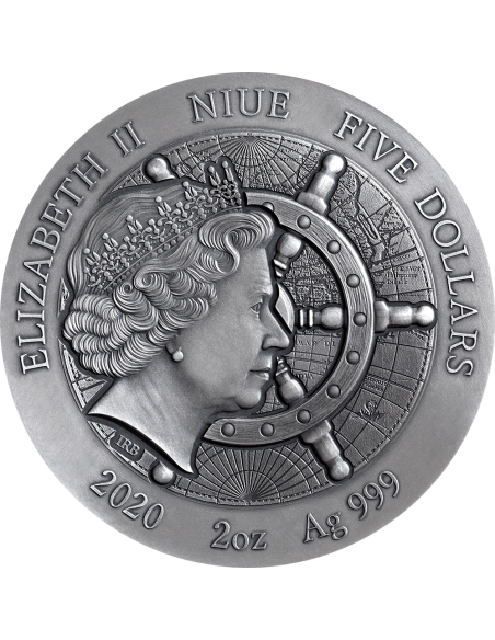 TITANIC - Grand Shipwrecks in a History 2 Oz Silver Coin 5$ Niue 2020