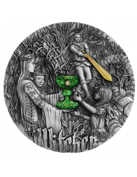SWORD OF DESTINY The Witcher 2 Oz Moneda Plata 5$ Niue 2020 - Coins & More - Niue