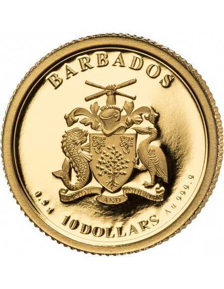 AMERICAN EAGLE 35th ANNIVERSARY 1/2 gram gold Coin 10$ Barbados 2021 - Coins & More - Barbade