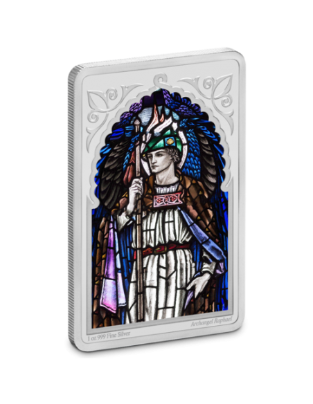 ARCHANGEL RAPHAEL Heavenly Arcangels 1 Oz Silver Coin 2$ Niue 2020 - Coins & More - Niue