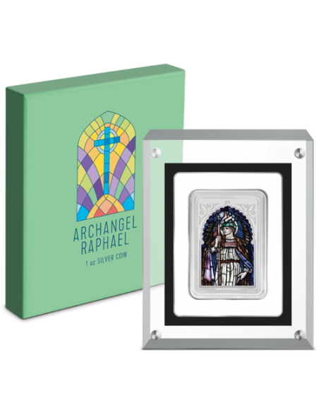 ARCHANGEL RAPHAEL Heavenly Arcangels 1 Oz Silver Coin 2$ Niue 2020 - Coins & More - Niue