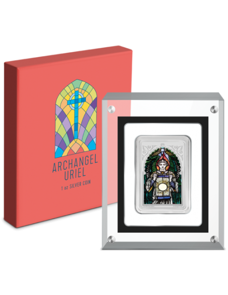 ARCHANGEL URIEL Heavenly Arcangels 1 Oz Silver Coin 2$ Niue 2021 - Coins & More - Niue