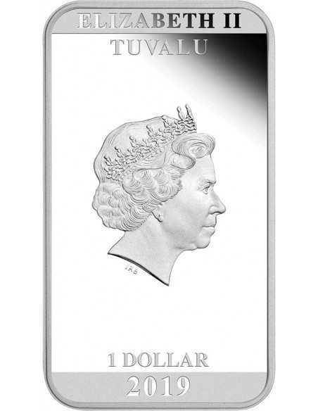 ALIEN 40th Anniversary 1 Oz Silver Coin 1$ Tuvalu 2019 - Coins & More - Tuvalu