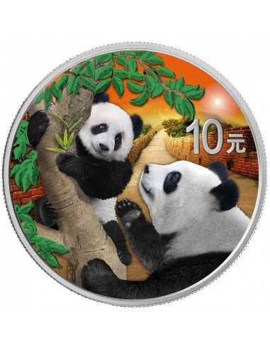 PANDA - NIGHT & DAY SET 2x 30g Silver Coin 10 Yuan China 2021 - Coins & More - China