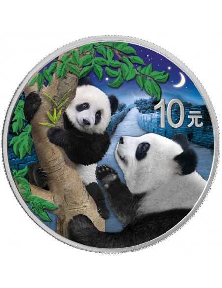 PANDA - NIGHT & DAY SET 2x 30g Silver Coin 10 Yuan China 2021 - Coins & More - China