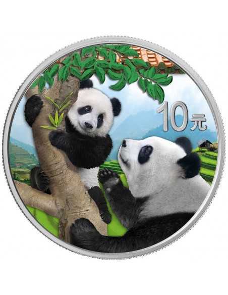 PANDA - COLORIZED EDITION 30g Silver Coin 10 Yuan China 2021