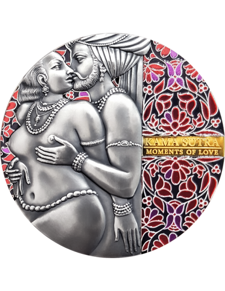 KAMA SUTRA II Moments Of Love 3 Oz Silver Coin 3000 Francs Cameroon 2020 - Coins & More - Cameroon