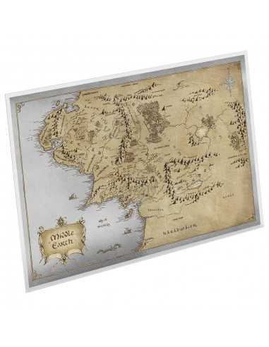 MIDDLE EARTH MAP - LORD OF THE RINGS 35g Silver Foil 2$ Niue 2021 - Coins & More - Niue