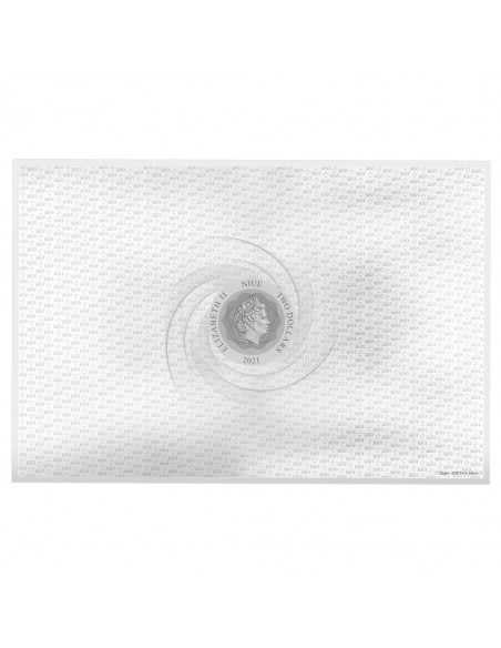 MIDDLE EARTH MAP - LORD OF THE RINGS 35g Silver Foil 2$ Niue 2021 - Coins & More - Niue