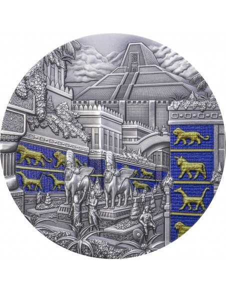 BABYLON Lost Civilizations 2 Oz Silver Coin 10$ Palau 2021 - Coins & More - Palau