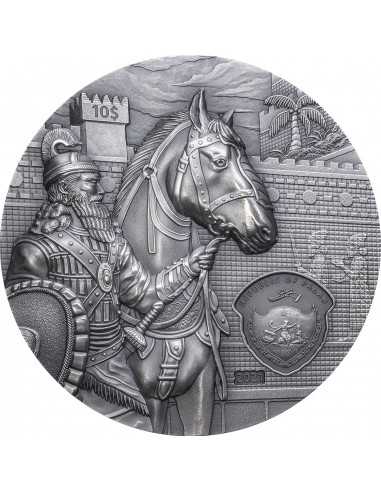 BABYLON Lost Civilizations 2 Oz Silver Coin 10$ Palau 2021 - Coins & More - Palau