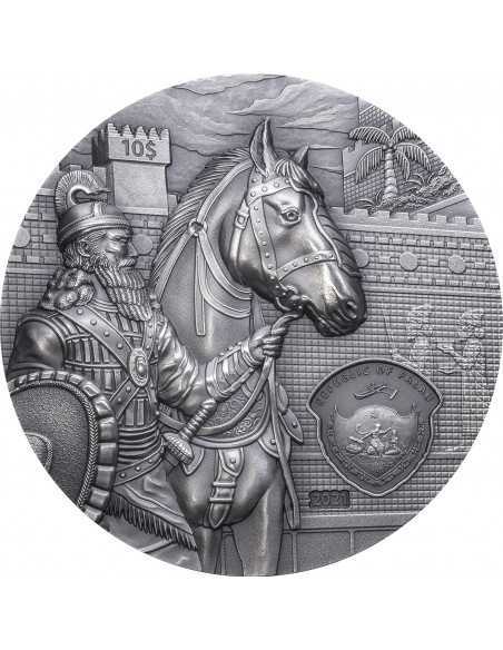 BABYLON Lost Civilizations 2 Oz Silver Coin 10$ Palau 2021 - Coins & More - Palau