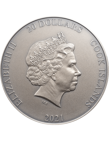 AMATERASU Gods Of The World 3 Oz Silver Coin 20$ Cook Islands 2021 - Coins & More - Isole Cook
