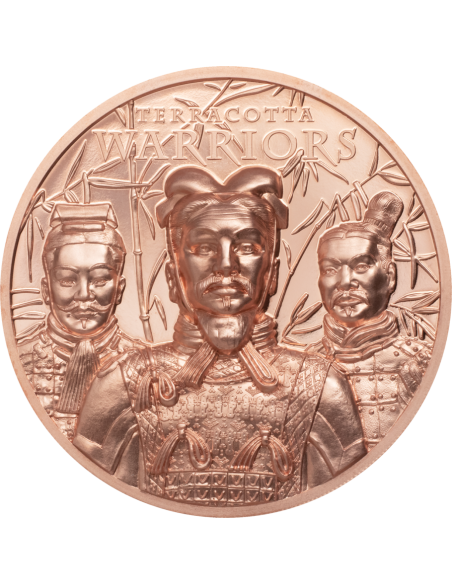 TERRACOTTA WARRIORS Copper Coin 1$ Cook Islands 2021 - Coins & More - Islas Cook