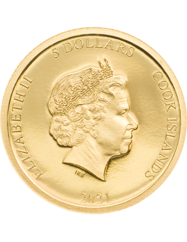 TERRACOTTA WARRIORS Gold Coin 5$ Cook Islands 2021 - Coins & More - Isole Cook