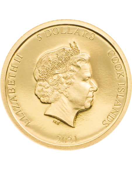 TERRACOTTA WARRIORS Gold Coin 5$ Cook Islands 2021 - Coins & More - Isole Cook