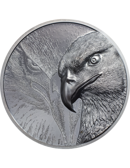 MAJESTIC EAGLE 2 Oz Silver Coin 1000 Togrog Mongolia 2020 - Coins & More - Mongolia