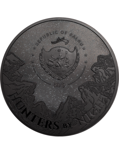 BLACK PANTHER Hunters By Night 1 Kg Kilo Silver Coin 50$ Palau 2021 - Coins & More - Palau