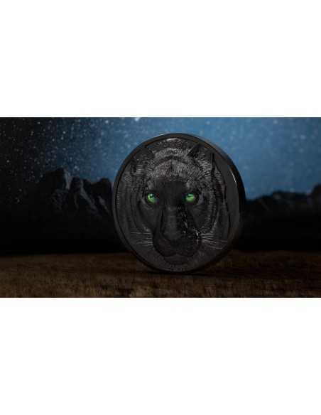 BLACK PANTHER Hunters By Night 1 Kg Kilo Silver Coin 50$ Palau 2021 - Coins & More - Palau