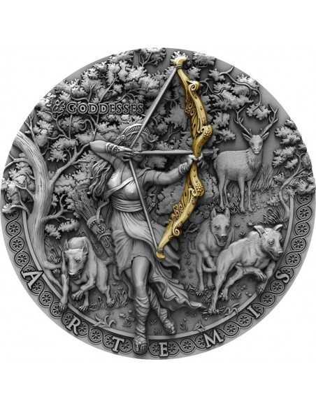 ARTEMIS Itgoddesses 2 Oz Silver Coin 2$ Niue 2019 - Coins & More - Niue