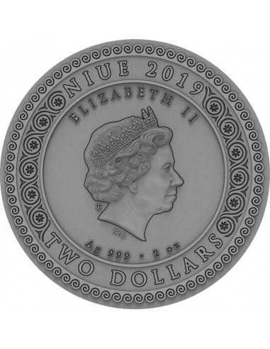 ARTEMIS Itgoddesses 2 Oz Silver Coin 2$ Niue 2019 - Coins & More - Niue