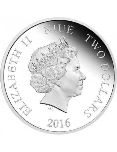 TIANA Disney Princess 1 oz Silver Proof Coin 2$ Niue 2016 - Coins & More - Niue