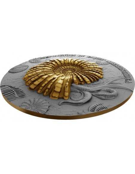 AMMONOIDEA Ammonite Evolution of Earth 2 Oz Silver Coin 2$ Niue 2018 - Coins & More - Niue