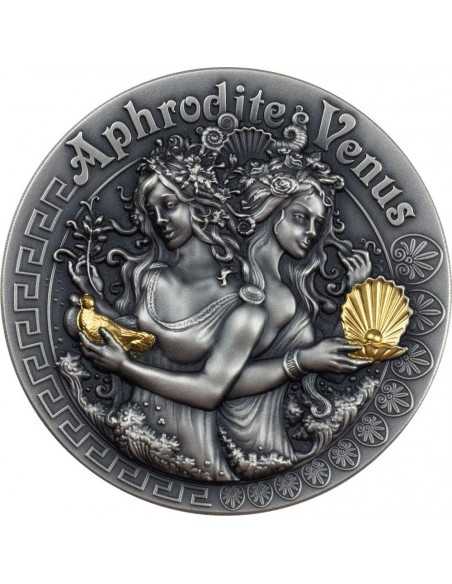APHRODITE AND VENUS Strong and Beautiful Goddesses 2 Oz Silver Coin 5$ Niue 2020 - Coins & More - Niue