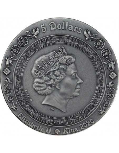 APHRODITE AND VENUS Strong and Beautiful Goddesses 2 Oz Silver Coin 5$ Niue 2020 - Coins & More - Niue