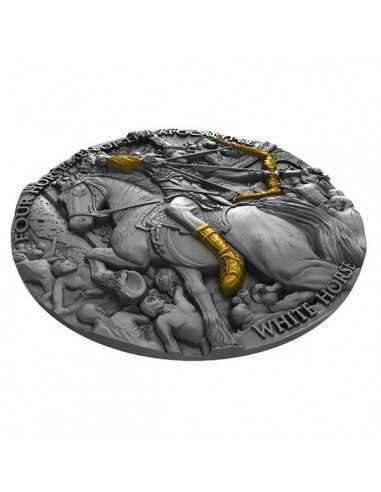 WHITE HORSE Four Horsemen Of The Apocalypse 2 Oz Silver Coin 5$ Niue 2018 - Coins & More - Niue