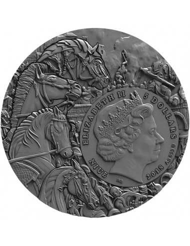 WHITE HORSE Four Horsemen Of The Apocalypse 2 Oz Silver Coin 5$ Niue 2018 - Coins & More - Niue