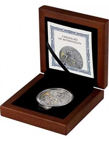 BERSERK Warriors Silver Coin Gold Plating 10 Mark Germania 2019 - Coins & More - Europa