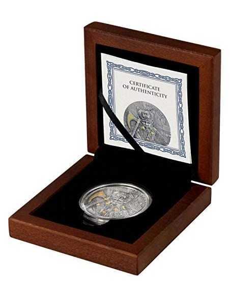 BERSERK Warriors Silver Coin Gold Plating 10 Mark Germania 2019 - Coins & More - Europa