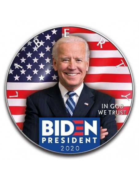 PRESIDENT JOE BIDEN & KAMALA - Silver Eagle 1 Oz Silver Coin 1$ USA 2020 - Coins & More - Usa
