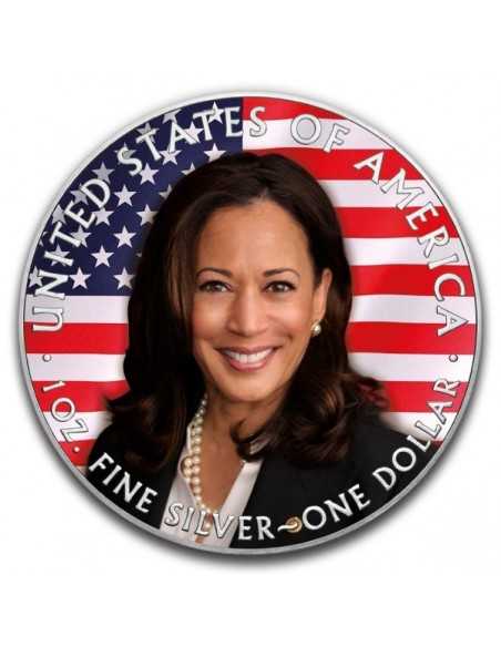PRESIDENT JOE BIDEN & KAMALA - Silver Eagle 1 Oz Silver Coin 1$ USA 2020 - Coins & More - Usa